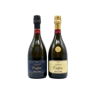 Superiore Kit 2 Bottiglie Ruggeri Valdobbiadene Cartizze DOCG Brut e Dry