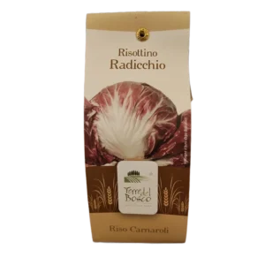 Risottino Radicchio Carnaroli 250g Terre del Bosco in busta con radicchio illustrato